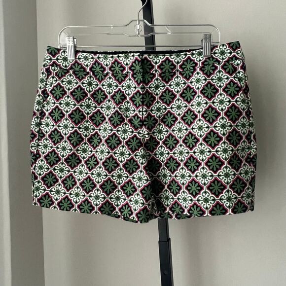 Boden Women's Richmond Shorts Green Pink Print size 10 - Picture 1 of 6